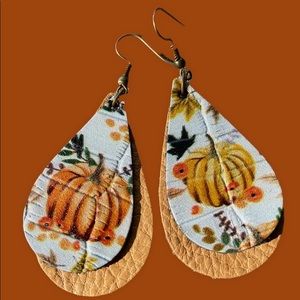 Pumpkin earrings, Fall earrings for women, back to school, halloween earrings
